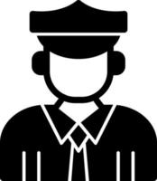 Officer Vector Icon Design