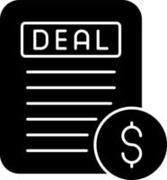 Business Deal Vector Icon Design