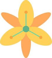Tiger Lily Vector Icon Design