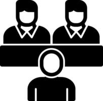 Job Interview Vector Icon Design