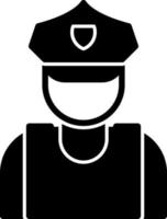 Security Guard Vector Icon Design