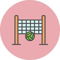 Beach Volleyball Vector Icon