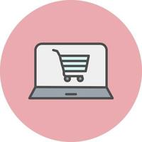 icono de vector de compras onvector