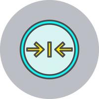 Narrow Arror Vector Icon