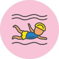 Swimmer Vector Icon