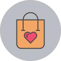 icono de vector de bolsa de compras