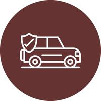 Car Insurance Vector Icon