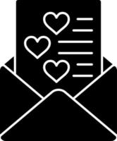 diseño de icono de vector de carta de amor