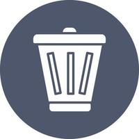 icono de vector de papelera de reciclaje