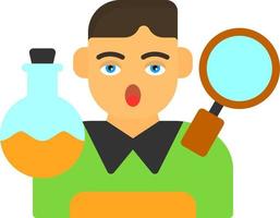 Researcher Vector Icon Design