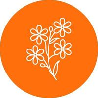 Alpine Forget Me Not Vector Icon Design