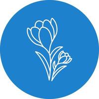 Crocus Vector Icon Design