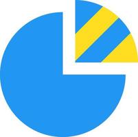 Pie Chart Vector Icon Design