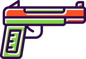 diseño de icono de vector de pistola