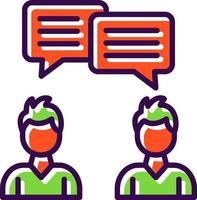 Conversation Vector Icon Design