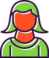 Girl Vector Icon Design