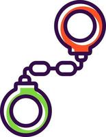 Handcuffs Vector Icon Design