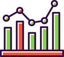 Bar Chart Vector Icon Design