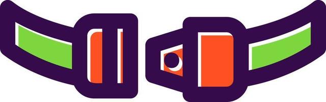 Safety Belt Vector Icon Design