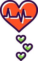 Heart Rate Vector Icon Design