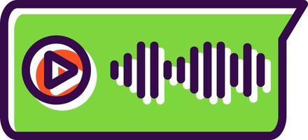 Voice Message Vector Icon Design