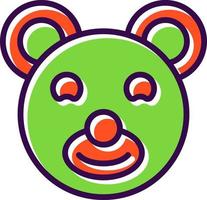 diseño de icono de vector de oso de peluche