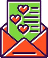 Love Letter Vector Icon Design