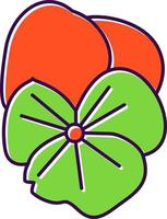 Pansy Vector Icon Design