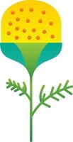 Pineappleweed Vector Icon Design