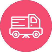 Street Sweeper Vector Icon Design