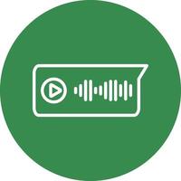 Voice Message Vector Icon Design