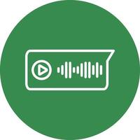 Voice Message Vector Icon Design