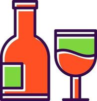 Alcoholic Drink Vector Icon Design