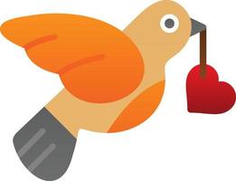 Love Bird Vector Icon Design