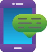 Mobile CHat Vector Icon Design