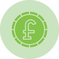 Pound Coin Vector Icon