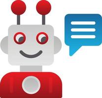 Robot Assistant Vector Icon Design