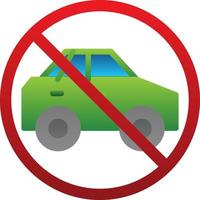 No Travelling Vector Icon Design