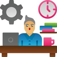 Workaholic Vector Icon Design