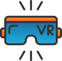 diseño de icono de vector de realidad virtual