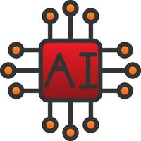 Artifical Intelligence Vector Icon Design