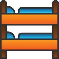 Bunk Bed Vector Icon Design