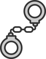 Handcuffs Vector Icon Design