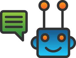 Chatbot Vector Icon Design