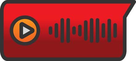 Voice Message Vector Icon Design