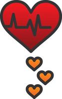 Heart Rate Vector Icon Design