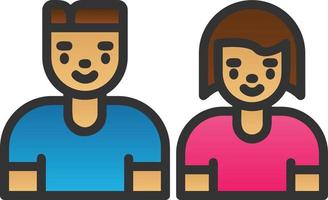 diseño de icono de vector de pareja