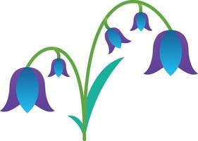 Bluebell Vector Icon Design