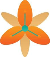 Tiger Lily Vector Icon Design