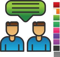 Talk Vector Icon Design